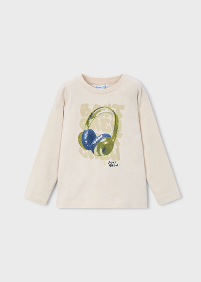 MAYORAL LONGSLEEVE HEADPHONE T SHIRT