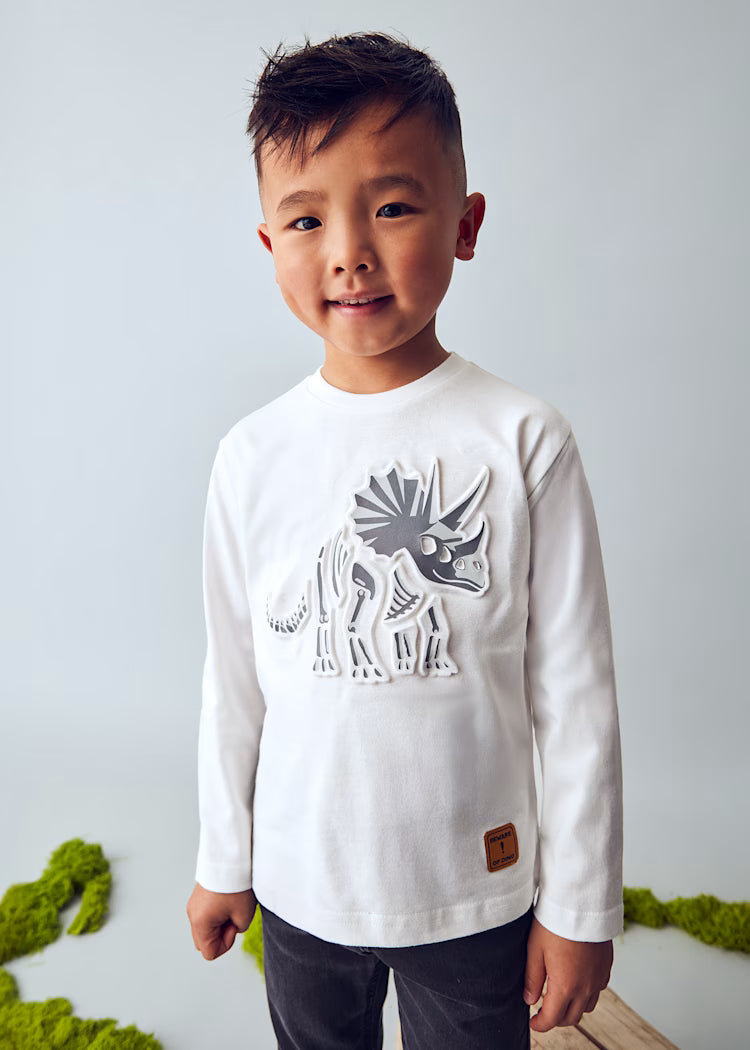 MAYORAL L/S T SHIRT WITH INTERACTIVE DINOSAUR