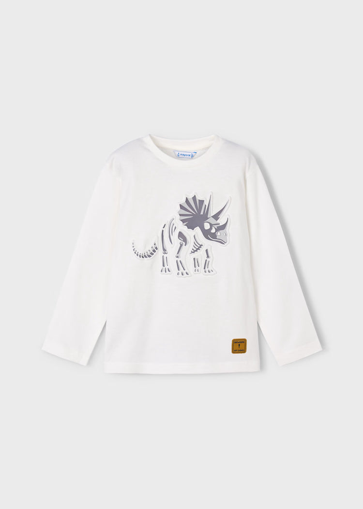 MAYORAL L/S T SHIRT WITH INTERACTIVE DINOSAUR