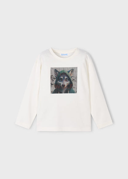 MAYORAL BOYS LS WOLF T SHIRT