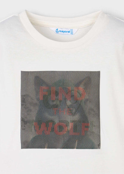 MAYORAL BOYS LS WOLF T SHIRT