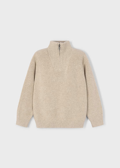 MAYORAL BOYS KNITTED HALF ZIP JUMPER