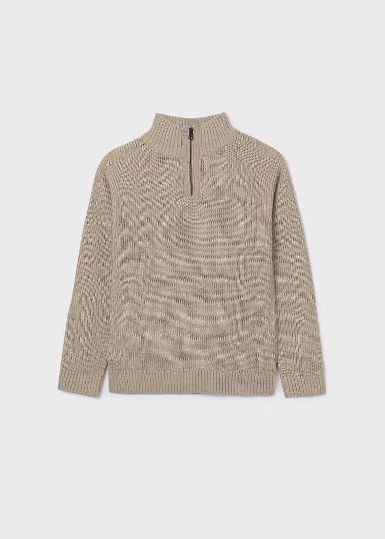MAYORAL BOYS QUARTER ZIP RIB PULLOVER