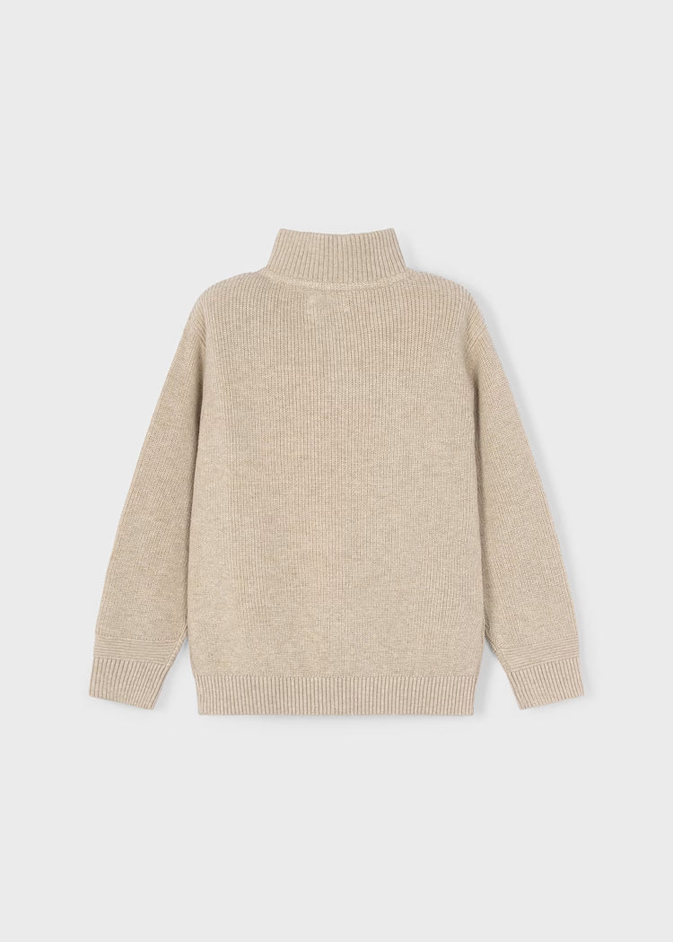 MAYORAL BOYS KNITTED HALF ZIP JUMPER