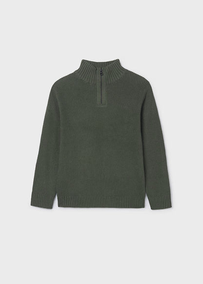 MAYORAL BOYS QUARTER ZIP RIB JUMPER