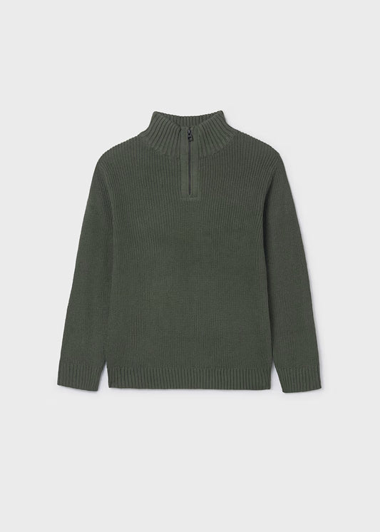 MAYORAL BOYS QUARTER ZIP RIB JUMPER