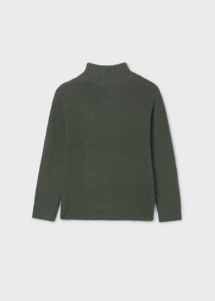 MAYORAL BOYS QUARTER ZIP RIB JUMPER