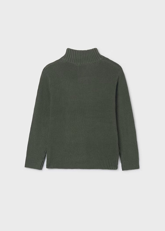 MAYORAL BOYS QUARTER ZIP RIB JUMPER