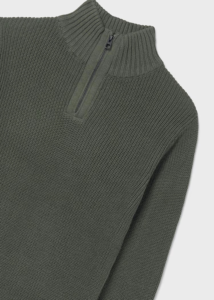 MAYORAL BOYS QUARTER ZIP RIB JUMPER