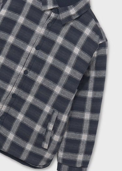 MAYORAL BOYS REVERSIBLE CHECK OVERSHIRT
