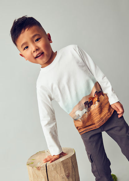 MAYORAL BOYS SCENE PRINT T SHIRT