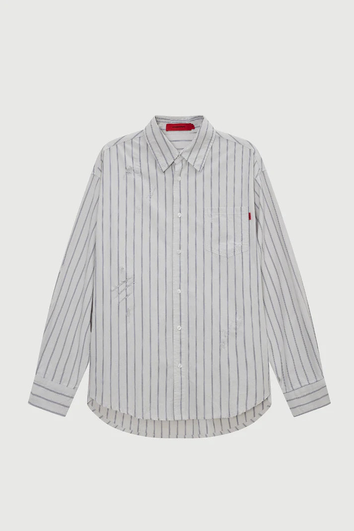 ACUPUNCTURE FASHION BROKEN STRIPES SHIRT