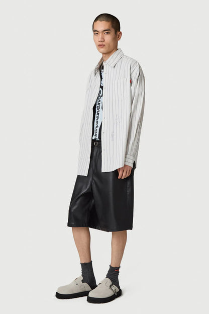 ACUPUNCTURE FASHION BROKEN STRIPES SHIRT