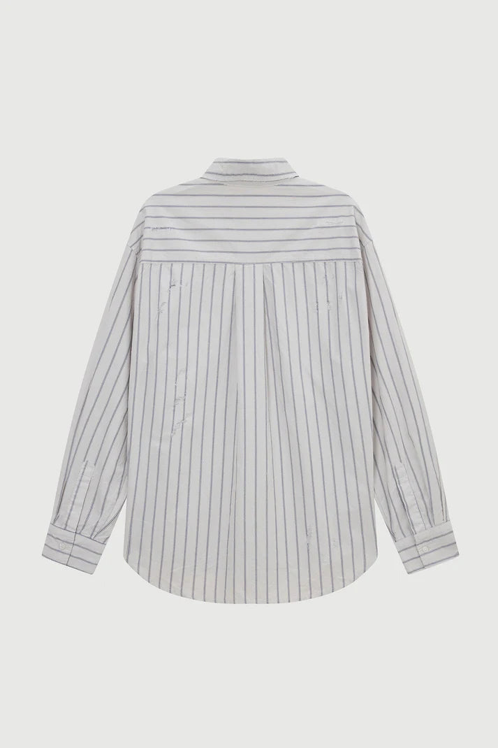 ACUPUNCTURE FASHION BROKEN STRIPES SHIRT