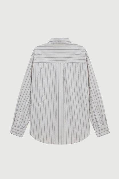 ACUPUNCTURE FASHION BROKEN STRIPES SHIRT