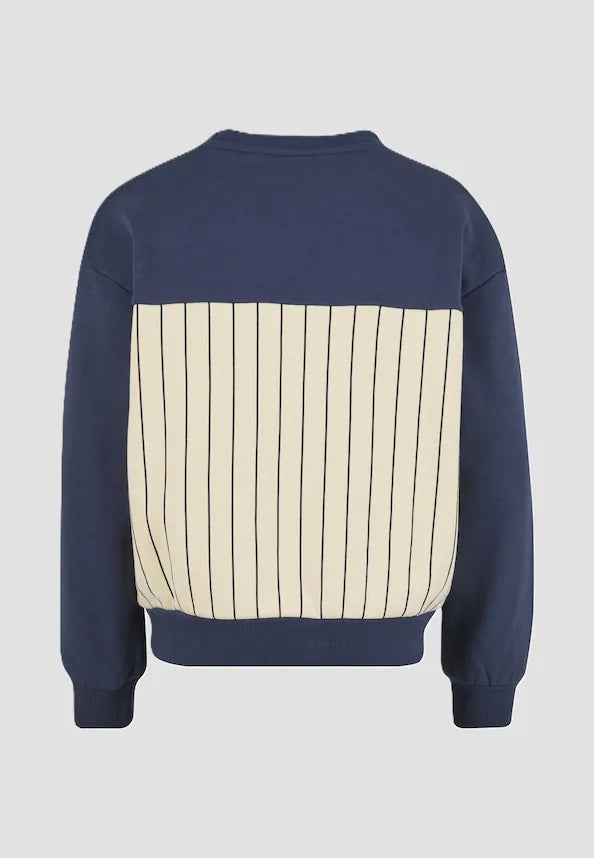 KARL KANI KIDS VARSITY PINSTRIPE SWEATSHIRT