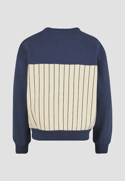 KARL KANI KIDS VARSITY PINSTRIPE SWEATSHIRT