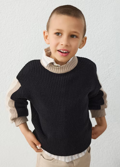 MAYORAL CONTRAST DETAIL KNITTED SWEATER