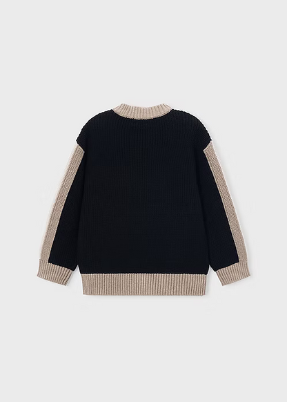 MAYORAL CONTRAST DETAIL KNITTED SWEATER