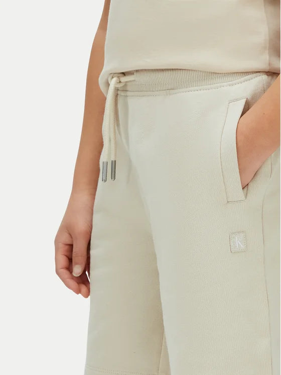 CALVIN KLEIN KIDS MINI BADGE TERRY JOGGING SHORTS