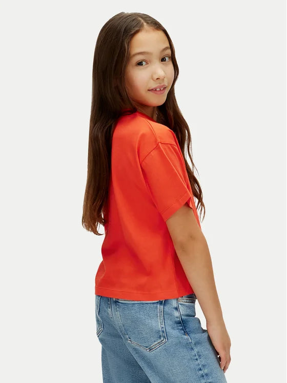 CALVIN KLEIN KIDS CK LOGO BOXY T SHIRT