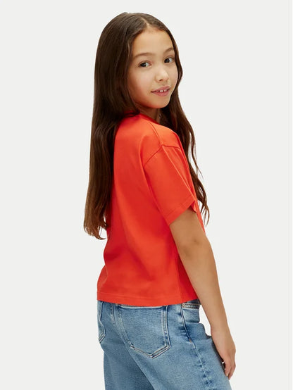 CALVIN KLEIN KIDS CK LOGO BOXY T SHIRT