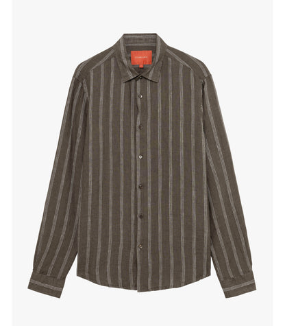 GIANNI LUPO STRIPED LINEN SHIRT