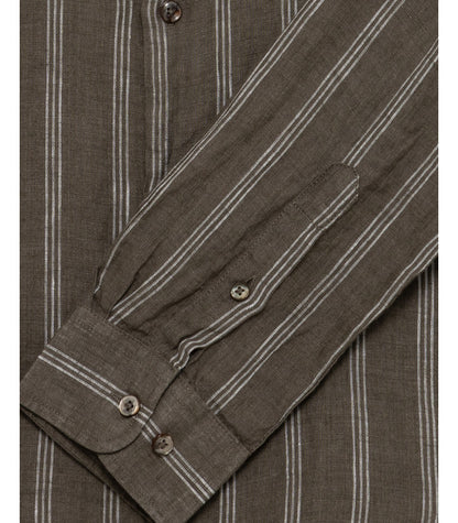GIANNI LUPO STRIPED LINEN SHIRT
