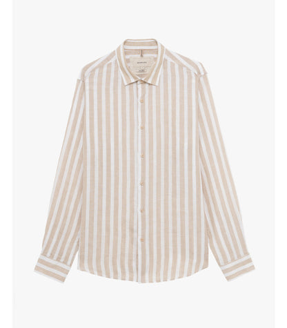 GIANNI LUPO STRIPED LINEN SHIRT