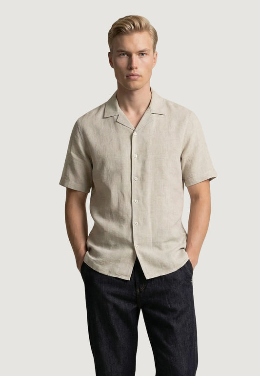 GIANNI LUPO LINEN SHORTSLEEVE SHIRT