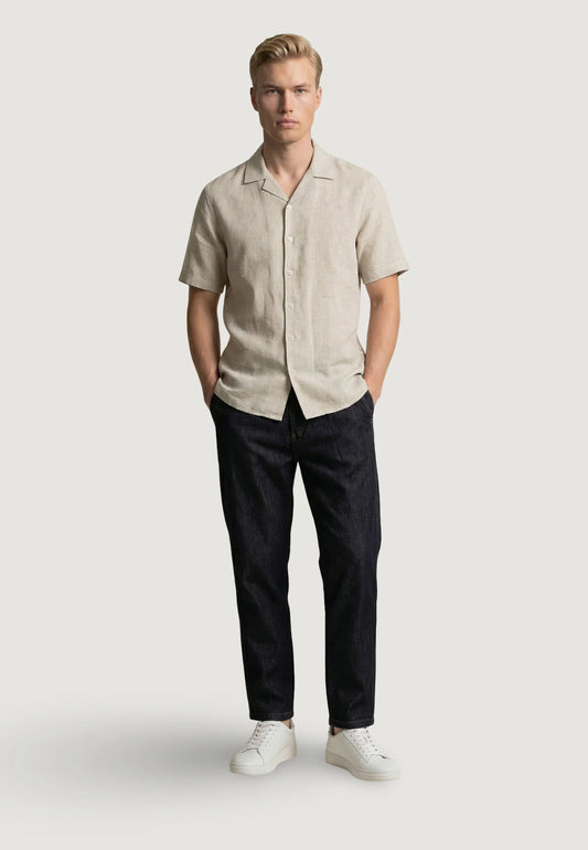 GIANNI LUPO LINEN SHORTSLEEVE SHIRT