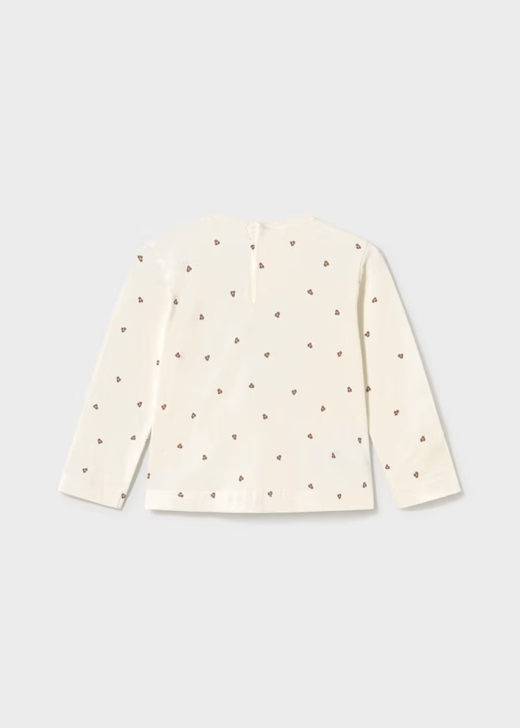 MAYORAL GIRLS PRINTED LS T SHIRT