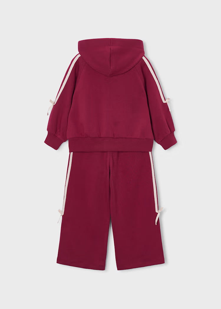 MAYORAL GIRLS CHERRY& BOWS DETAIL TRACKSUIT