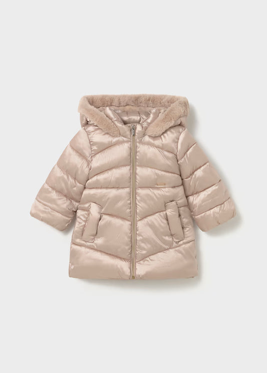 MAYORAL GIRLS LONG HOODED PUFFER JACKET