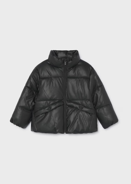 MAYORAL GIRLS FAUX LEATHER PUFFER JACKET