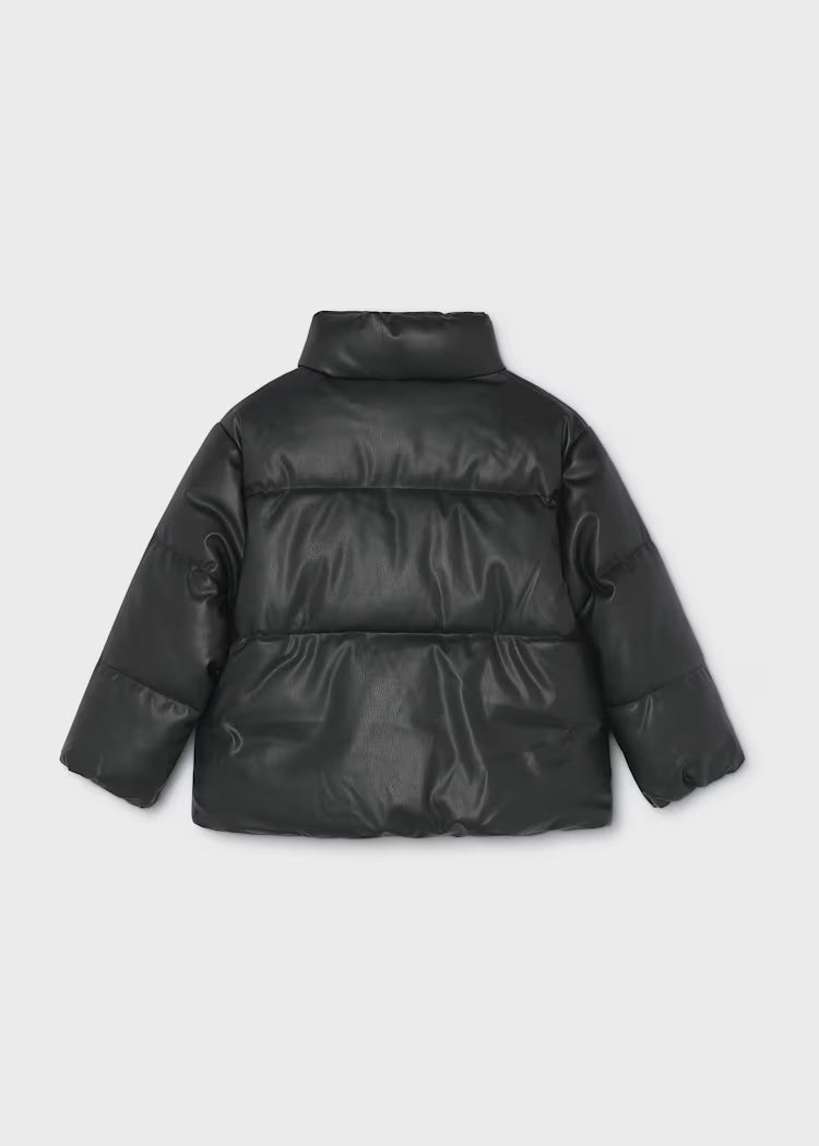MAYORAL GIRLS FAUX LEATHER PUFFER JACKET