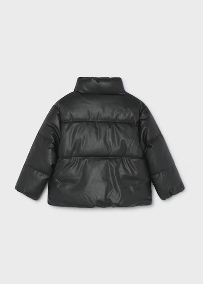 MAYORAL GIRLS FAUX LEATHER PUFFER JACKET