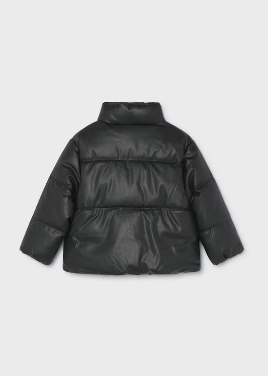 MAYORAL GIRLS FAUX LEATHER PUFFER JACKET