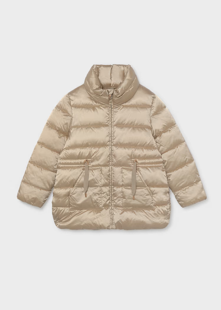 MAYORAL GIRLS LONG SATIN COAT