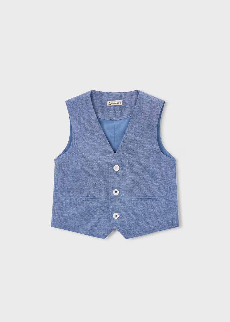 MAYORAL CHILDREN'S LINEN WAISTCOAT BOY