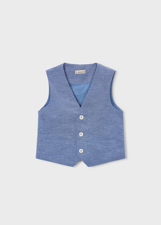MAYORAL CHILDREN'S LINEN WAISTCOAT BOY