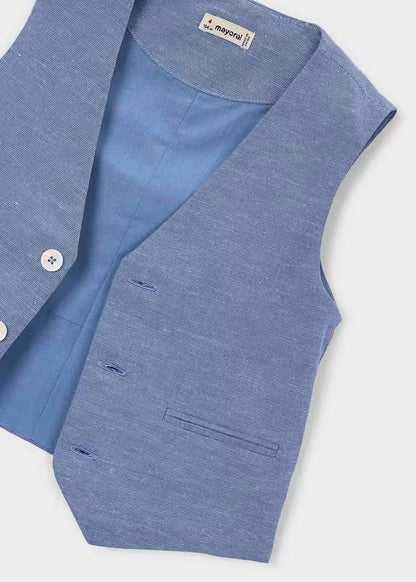 MAYORAL CHILDREN'S LINEN WAISTCOAT BOY