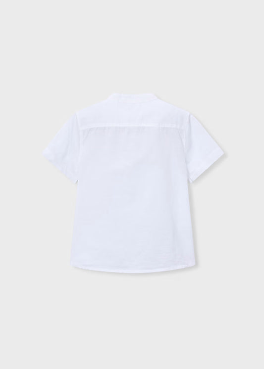 MAYORAL LINEN MAO COLLAR SHIRT