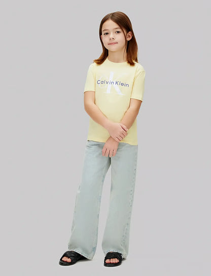 CALVIN KLEIN KIDS CK MONO LOGO T SHIRT
