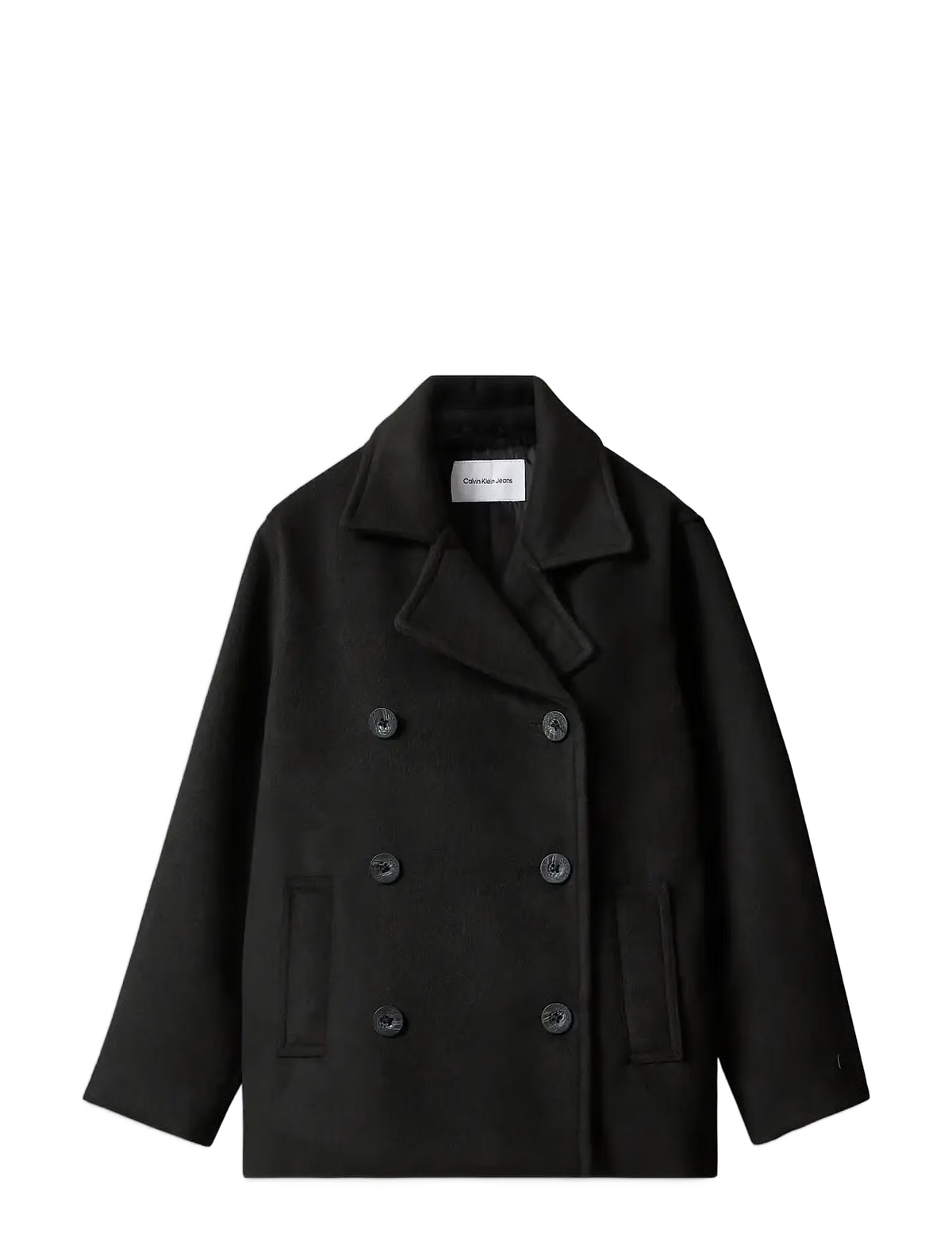 CALVIN KLEIN KIDS WOOL-LIKE PEACOAT