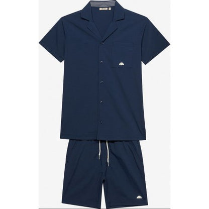 ELLESSE BOYS RESORT STRIPED AGORDO SHIRT & SHORTS SET