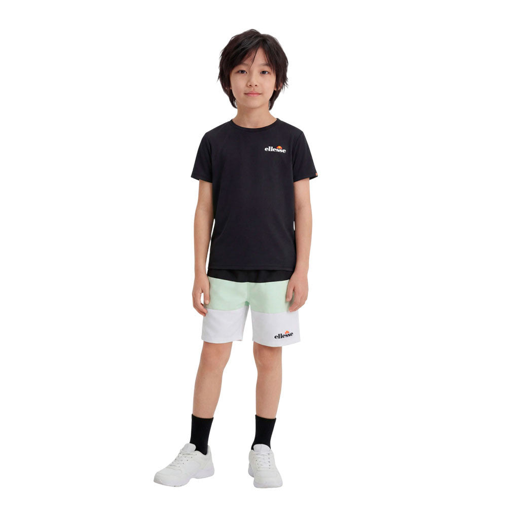 ELLESSE BOYS VACERO T SHIRT & SHORT SET