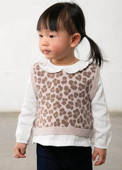 MAYORAL BABY PANTS AND BLOUSE SET WITH VEST