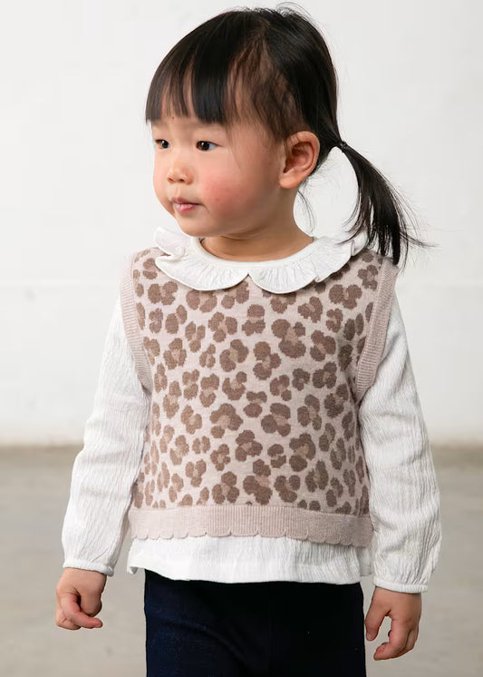 MAYORAL BABY PANTS AND BLOUSE SET WITH VEST