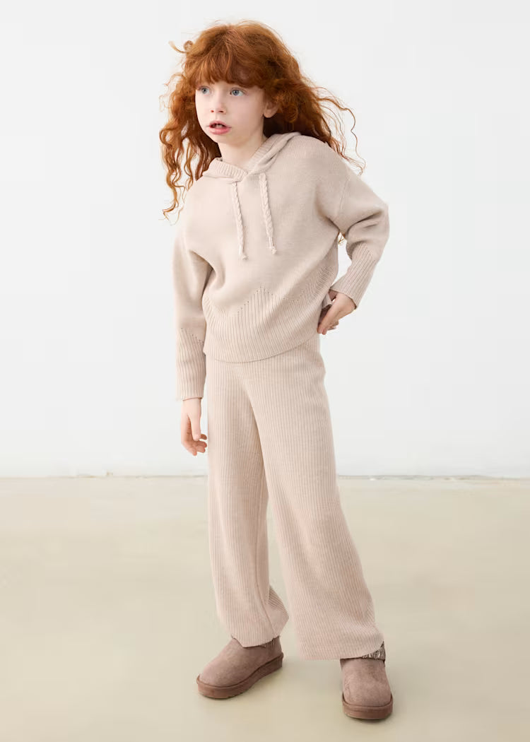 MAYORAL KNITTED PANTS & HOODED SWEATSHIRT SET